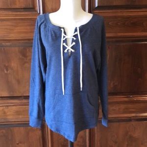 Victoria Secret Lace up Sweatshirt